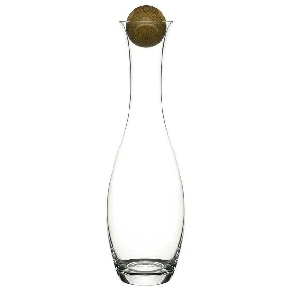 Sagaform Nature Wasser- und Weinkaraffe Oaval Oak mit Korken