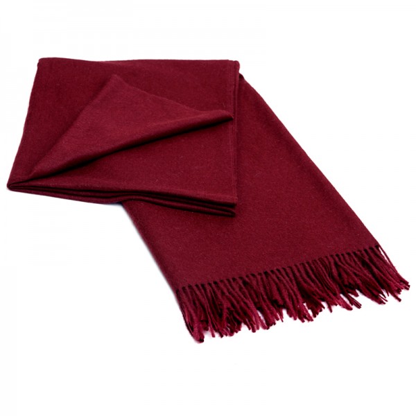 Alpaka Decke bordeaux
