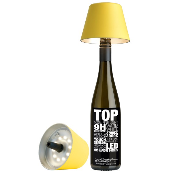 Sompex Akku LED Tischleuchte Top Gelb
