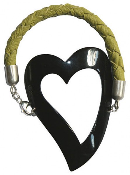 Heinke Vogt Lederarmband Hornherz