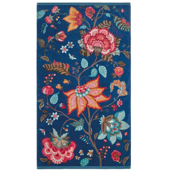 Pip Studio Strandtuch Pip Flowers Dunkelblau