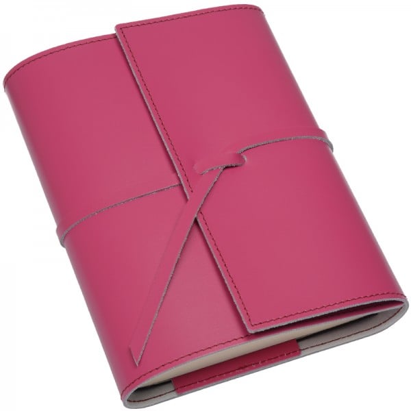 Notizbuch Romano Leder fuchsia pinetti