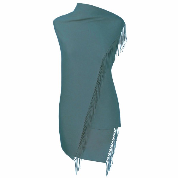 Fiolini Pashmina Schal Petrol Meliert