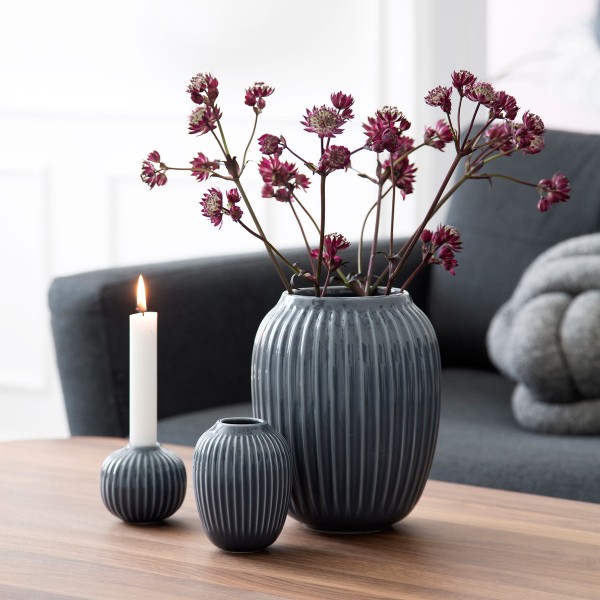 Kähler Design Hammershøi Vase Anthrazit 21cm