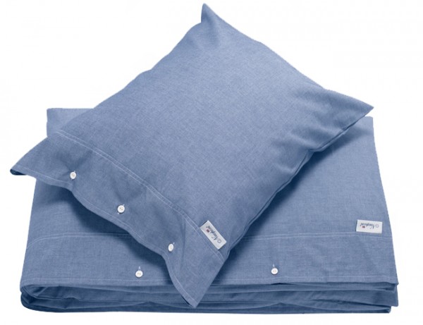 Bettwäsche Chambray blau
