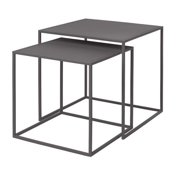 Blomus Beistelltisch FERA 2er Set Steel Gray