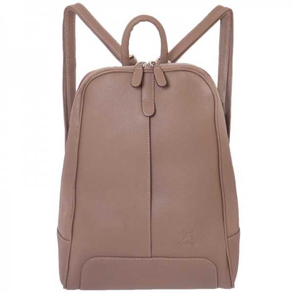 Lederrucksack Damen taupe Reddog Design