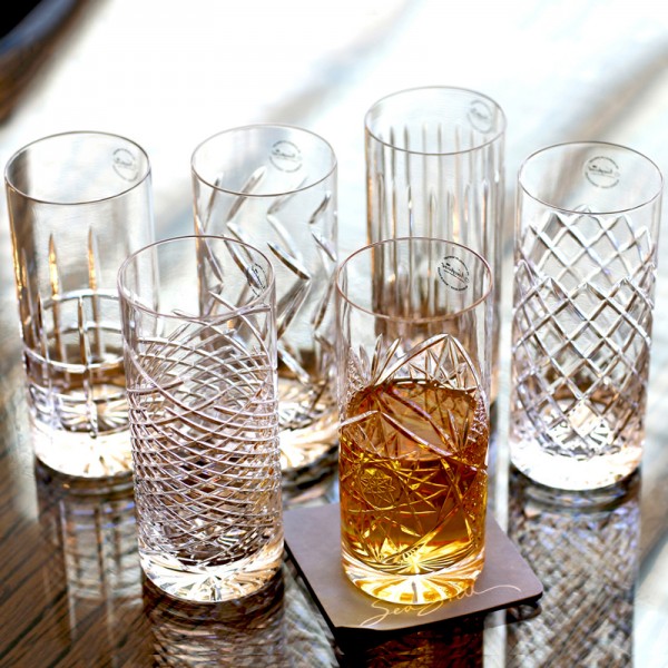 Newport Kristallgläser JFK Tumbler Highball 6er Set