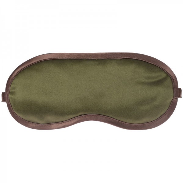 Schlafbrille Satin dunkelgrün Katrin Leuze