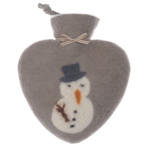 Dorothee Lehnen Herzwärmflasche Schneemann Warm Grey