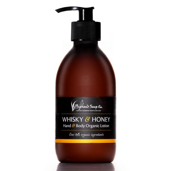 Highland Soap Organic Hand & Bodylotion Whisky & Honey 300 ml