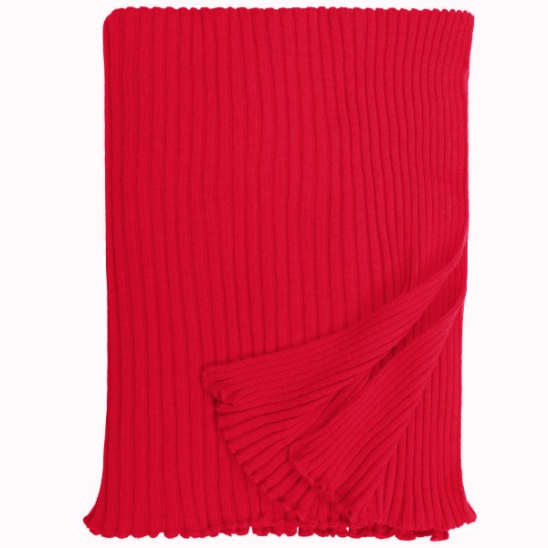 Strickschal Lammwolle rot eagle products