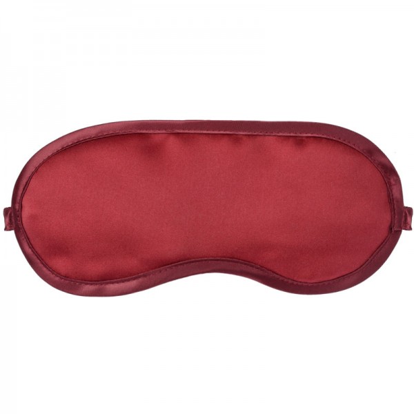 Schlafbrille Satin dunkelrot Katrin Leuze
