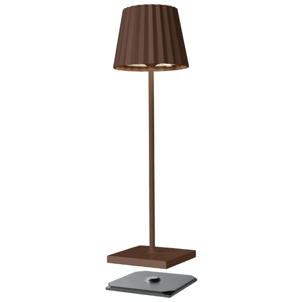Sompex Akku LED Tischleuchte Troll 2.0 Rost