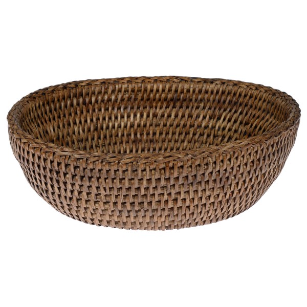 Fiolini Brotkorb Rattan Oval Antique Brown