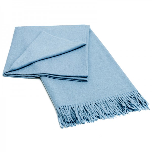 Alpaka Decke hellblau