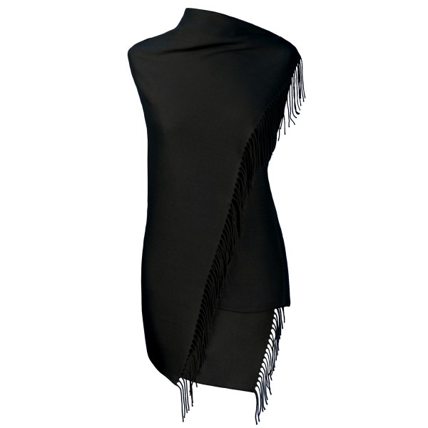 Pashmina Schal schwarz fiolini