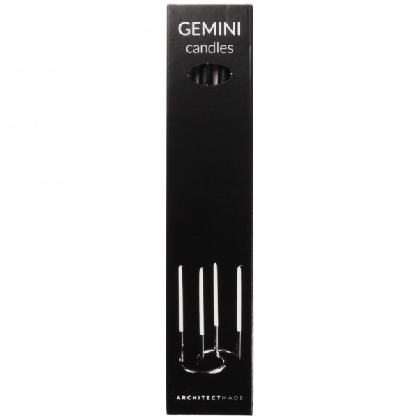 ArchitectMade Gemini Kerzen 4er Set Schwarz