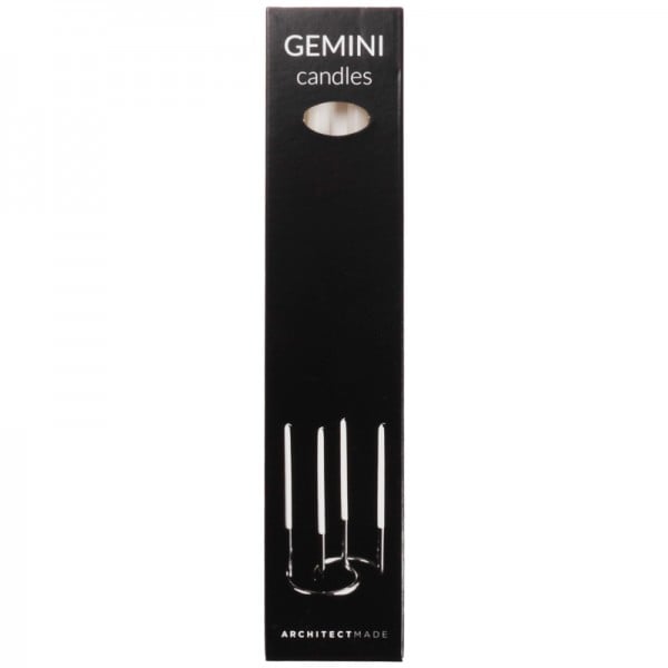 ArchitectMade Gemini Kerzen 4er Set Weiß