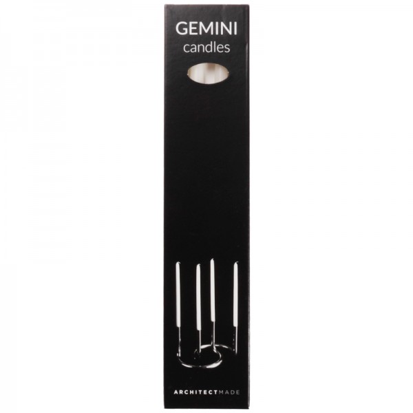 ArchitectMade Gemini Kerzen 4er Set Weiß