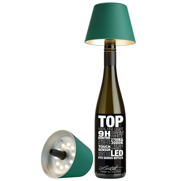 Sompex Akku LED Tischleuchte Top Grün