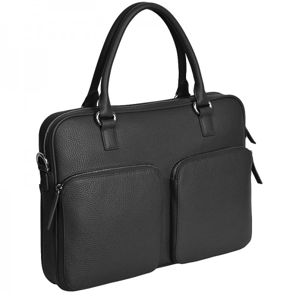 Laptoptasche Leder schwarz Chi Chi Fan