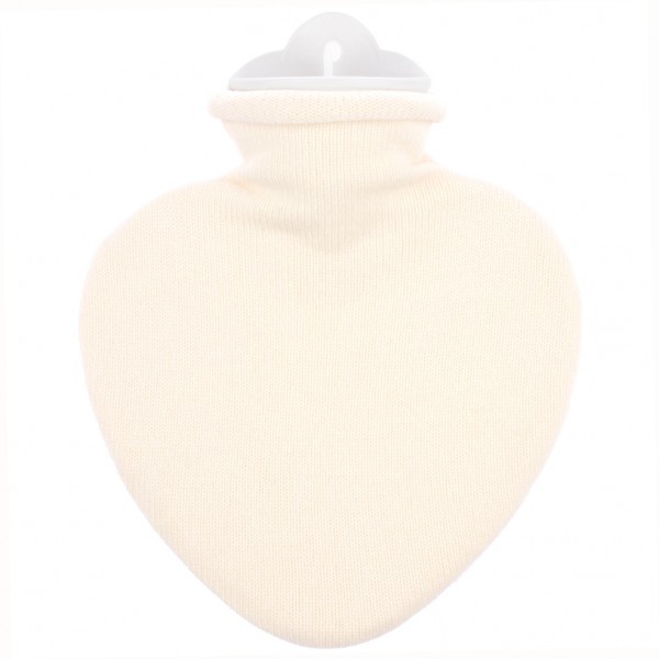 Wärmflasche Herz creme Kaschmir Katrin Leuze