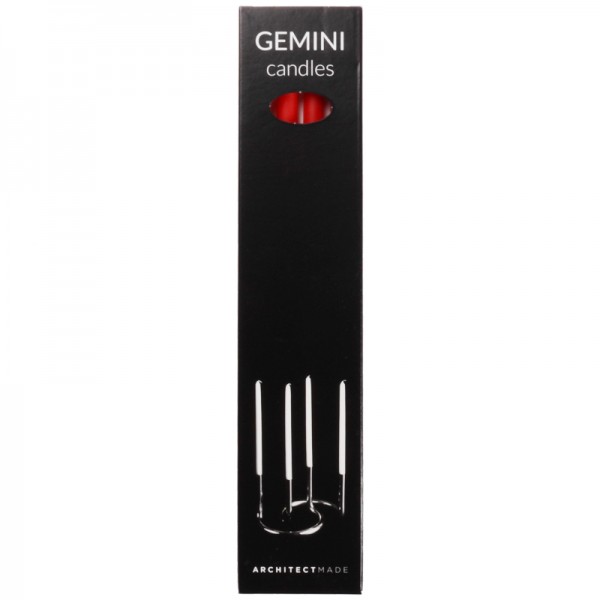 ArchitectMade Gemini Kerzen 4er Set Rot