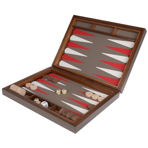 GioBagnara Handgefertigtes Backgammon Spiel Mud
