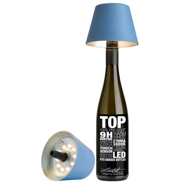 Sompex Akku LED Tischleuchte Top Blau
