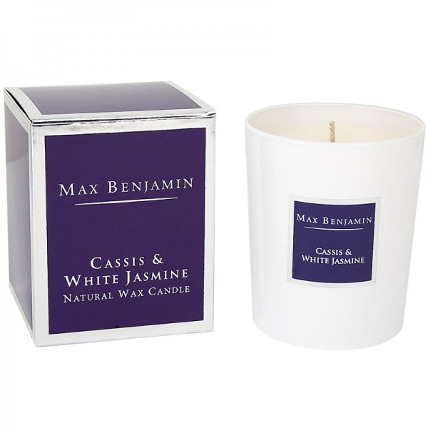 Duftkerze Cassis & White Jasmine Max Benjamin